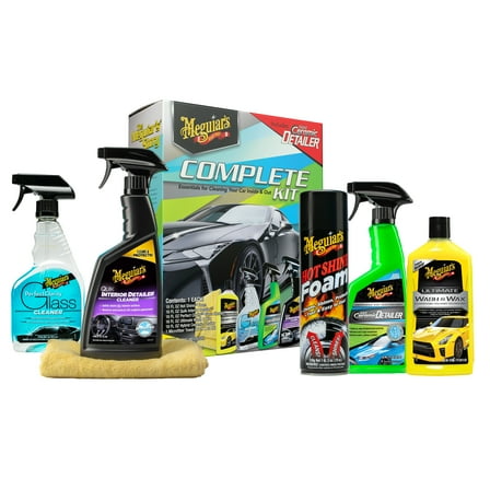 Meguiar's Complete Car Care Kit, Car Detailing Holiday Gift Set for Men, Dads and Husbands