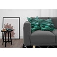 thumbnail image 3 of Ambesonne Teal Throw Pillow Cover 2 Pack, Mosaic Sea Waves Inspired, 24", Dark Green Aqua, 3 of 5