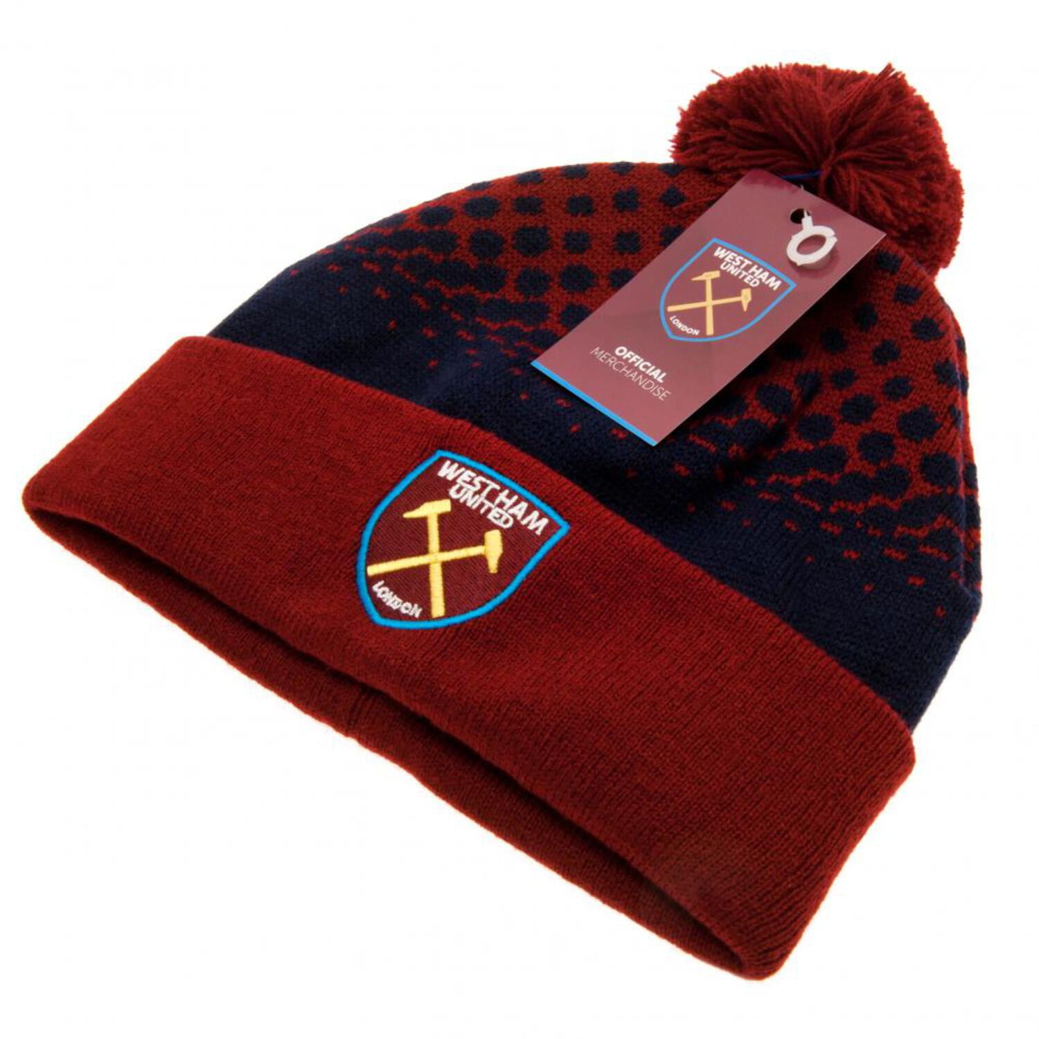 West Ham United FC Fade Design Ski Hat