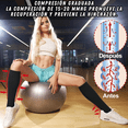 thumbnail image 2 of Calcetas Compresión Medias Calcetines Cierre Como Zip Sox S/Mbeige, 2 of 9