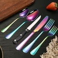 thumbnail image 4 of WNEXOPE Stainless Steel Cutlery Set of 6 - Elegant Dinner Spoon, Hotel Steak Knife, Household Knife, Forks, and Spoons for Dining, Parties, and Everyday Use., 4 of 6