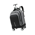 thumbnail image 3 of Bunblic Rolling Backpack Wheeled Backpack Portable Waterproof Stowable Straps Trolley Suitcase Computer Bag for Trolley School Adults Gray, 3 of 8