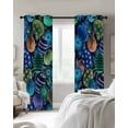 thumbnail image 4 of Easter Blue Eggs Blackout Curtains for Bedroom Living Room Darkening Curtains 54 Inch Long Spring Floral Polka Dot Black Short Curtain for Small Window Treatment Insulated Grommet Drapes 52"x54"x2, 4 of 9