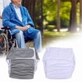thumbnail image 3 of 2 Pcs Couches Lavables Réutilisables pour Adultes, Étanches, Absorption Maximale, 3 of 8