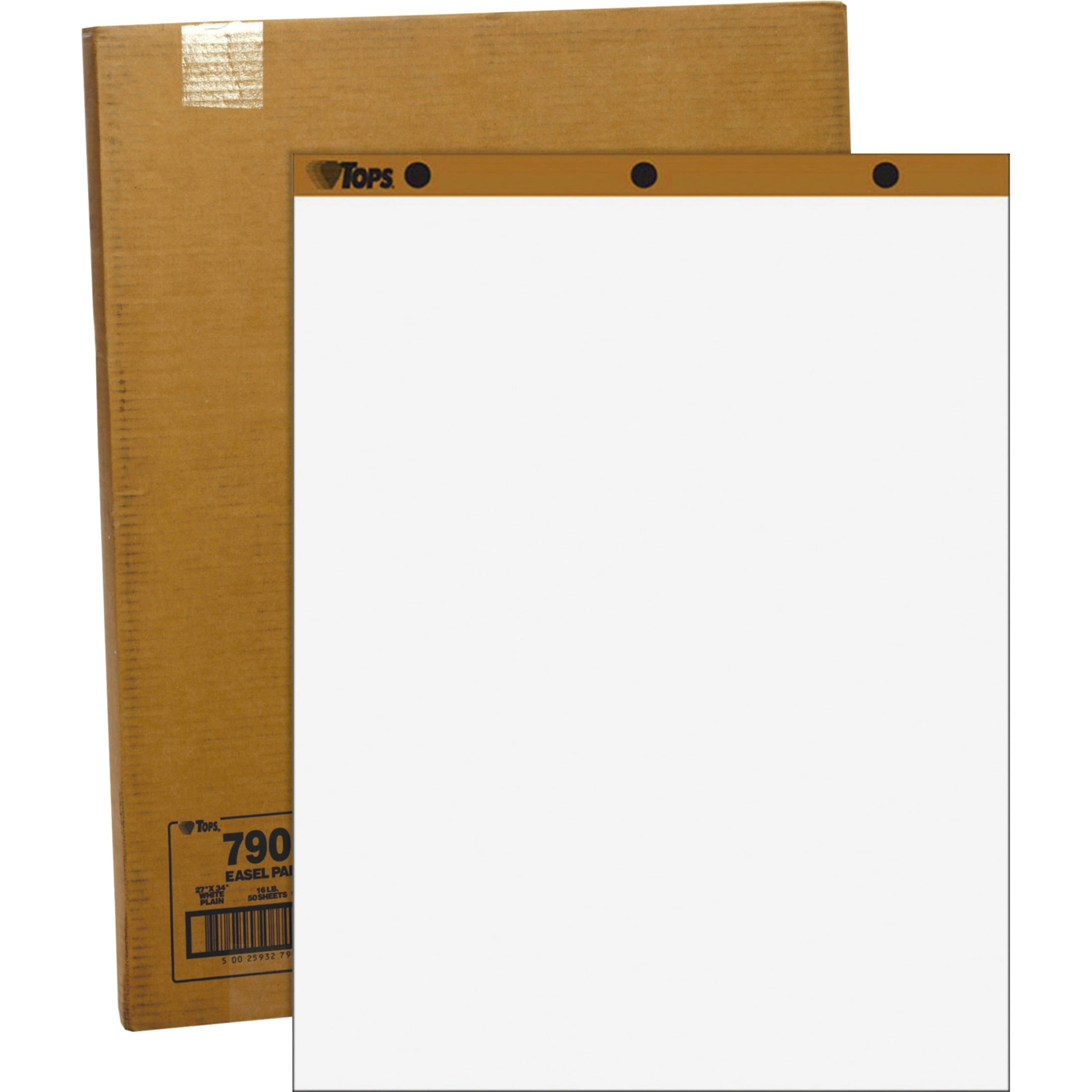 TOPS, TOP7901, Plain Paper Easel Pads, 4 / Carton