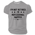 thumbnail image 1 of MDUKONU T-Shirt pour Homme Confortable à Col Rond de Gym Gris Pâle L, 1 of 2