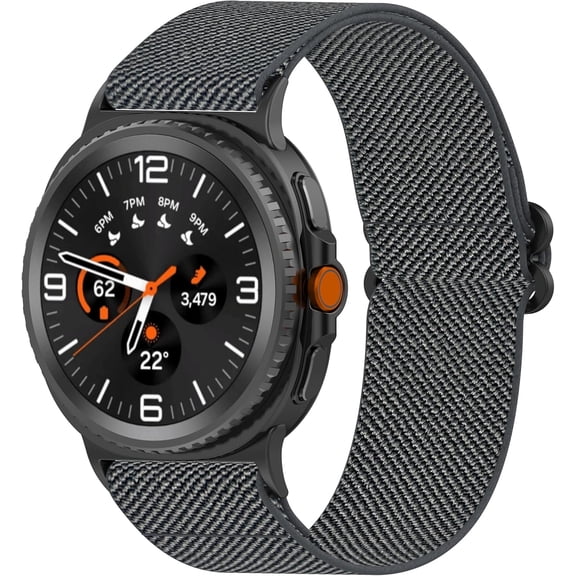 MYKOMI Elastic Nylon Watch Bands Compatible with Samsung Galaxy Watch 9 8 40mm 44mm/Watch 8 Classic Band, Breathable & Stylish Replacement Straps