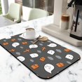 thumbnail image 2 of Quick Diatom Ooze Coffee Drying Dish Mat with Black Bats Ghost Design Halloween-Themed 19.5x12in Kitchen Accessory with Super Absorbency, 2 of 7