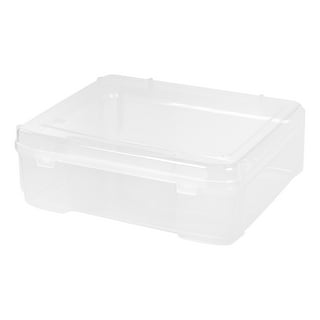 Denkee 4 Pack A4 File Portable Project Case, Plastic Storage Box