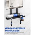 thumbnail image 3 of Espejo para Regadera Antiempa&ntilde;ante Grande (23x16.4cm) con Bandeja de Almacenamiento, Espejo de Ducha Giratorio 360&deg; para Afeitarse, Instalaci&oacute;n Firme y Segura, 3 of 7