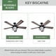 thumbnail image 5 of Ventilador de Techo Hunter Key Biscayne 137 cm Luz LED Rústico, 5 of 9