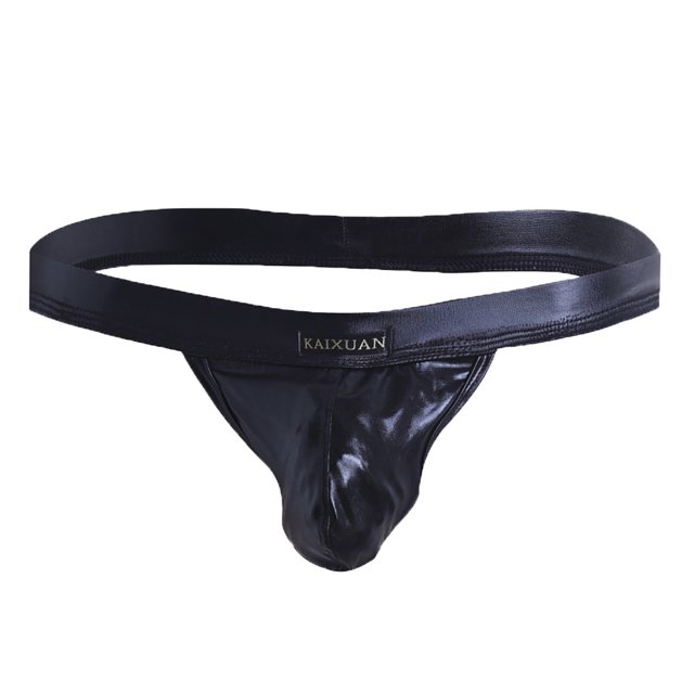 DENGDENG Men Breathable Micro Thong GString Sexy Low Rise Solid Jockstrap Underwear