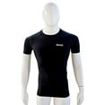 thumbnail image 5 of MRX Men’s Compression Shirts Athletic Gym training Workout Half Sleeve Black L, 5 of 7