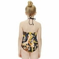 thumbnail image 4 of Haikyuu Team Girl's Swimsuit One-piece Summer Hawaii Beach Kid's Swimwear Bathing Suits Halterneck Beachwear, 4 of 7