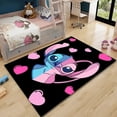 thumbnail image 2 of Alfombra de Disney con figura de Anime Stitch, alfombra estampada para sala de estar y dormitorio, felpudo creativo de dibujos animados para dormitorio de niños, sofá, alfombras para el suelo, 2 of 4