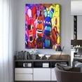 thumbnail image 3 of Lsque Five Nights At Freddy'S Pattern Canvas Wall Art – 30x40in Decorative Picture, Contemporary Canvas Print for Home & Office（Vertical）, 3 of 8