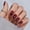 01.Wine Red, variant on Press Nails Almond - Bloody Claw, Red Eye Halloween Press Nails Short, Square Glue Nails with Glue, Fit Perfectly & Stick Nails in 16 Sizes - 32 count Soft Gel Kit