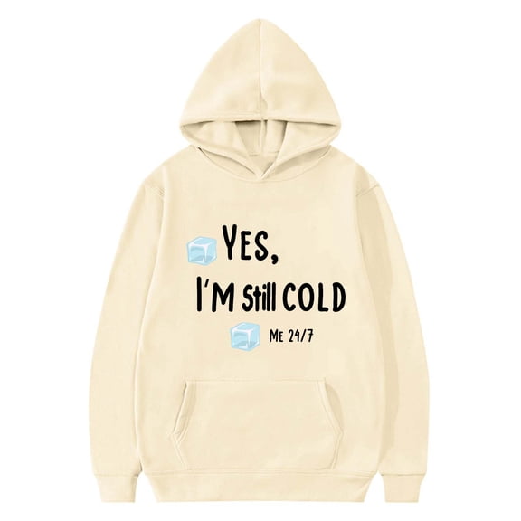 Makaor Hoodie Girls Boys Pullover Sweatshirts Funny Sayings Long Sleeve Coats Fleece Cute Fall Clothes Pockets