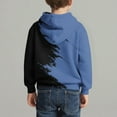 thumbnail image 5 of CYRBOKO Boys Graphic Hoodies, Casual Long Sleeve Thermal Fall&Winter Pullover Sweatshirts Blue Size 9-10 T, 5 of 7
