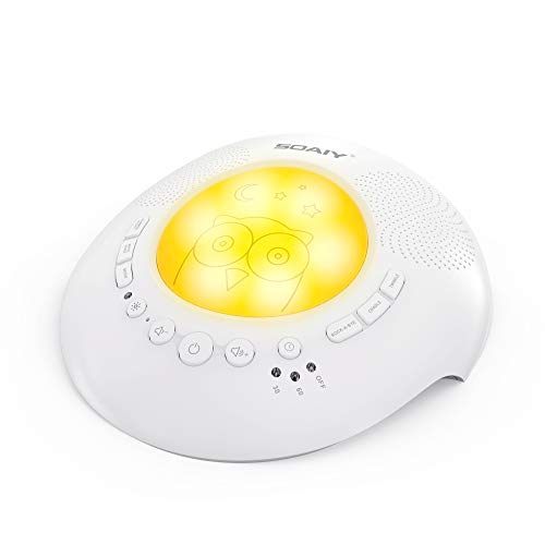 White Noise Sound Machine with Night Lights 6 Relaxing Soothing