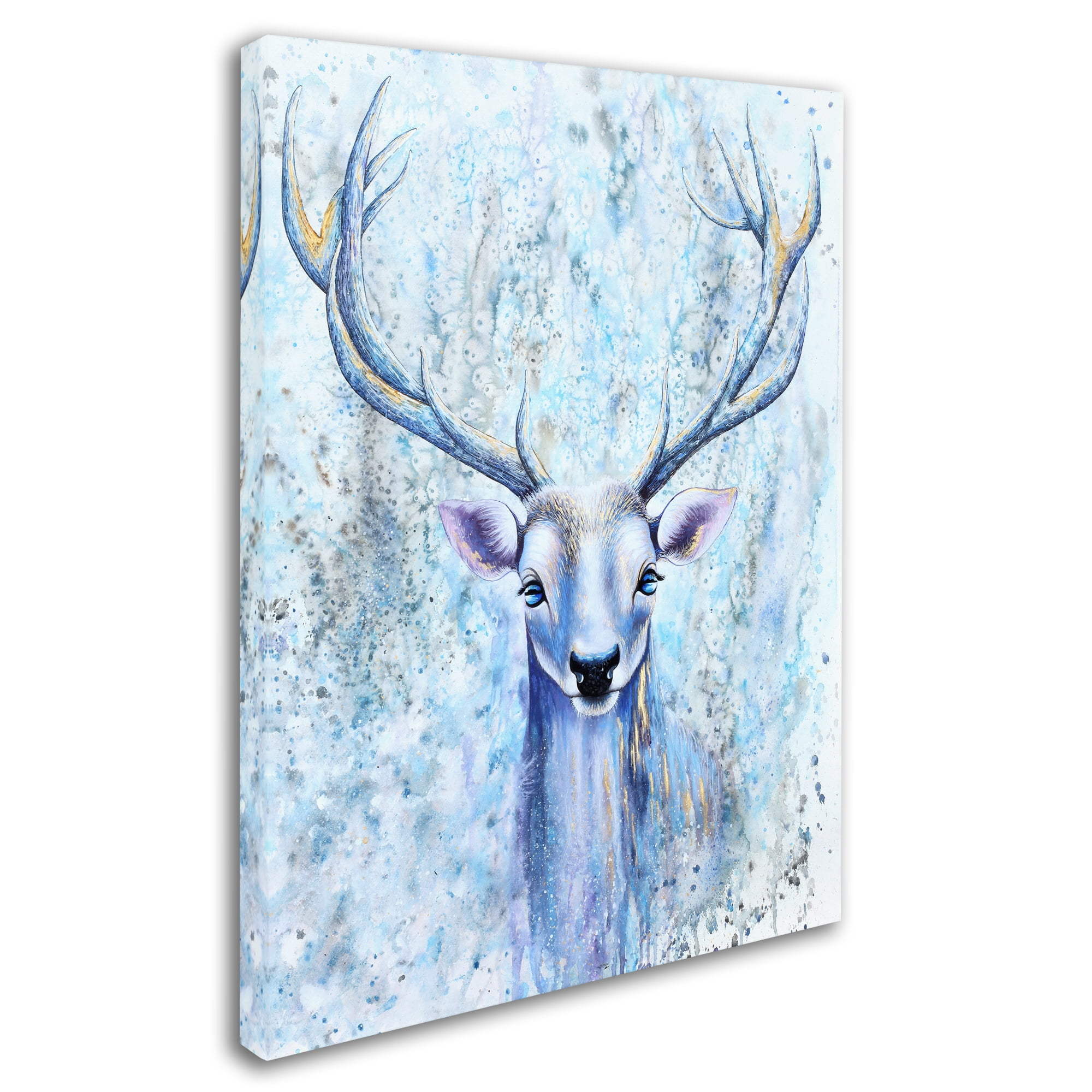 Trademark Fine Art 'Blue Spirit Deer' Canvas Art by Michelle Faber