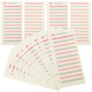 36 Sheets Budget Table Daily Planner Cash Replacements Purses Binder Cards Schedules Pink Paper
