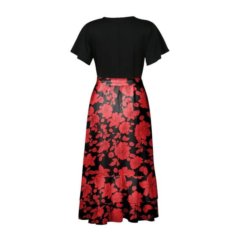 Herrnalise Plus Size Maxi Dresses for Women 2024 Summer V Neck