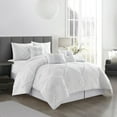 thumbnail image 2 of Nanshing Lucero 7 Piece Interlocking Jacquard Comforter Set, White, King, 2 of 7