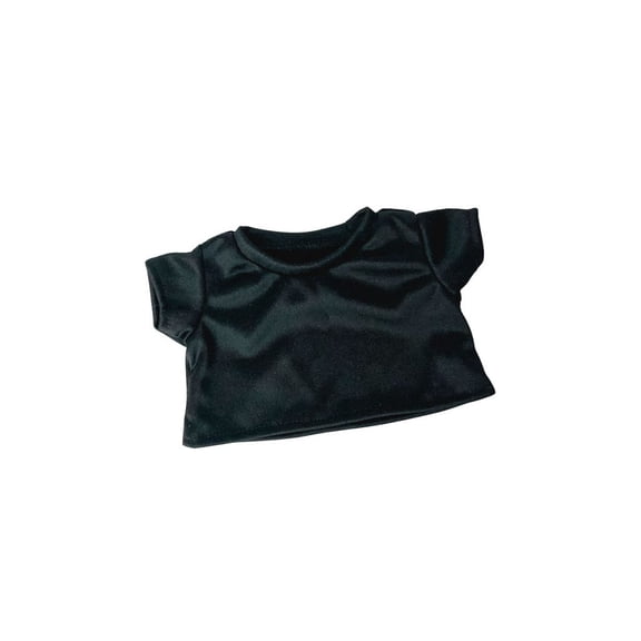 Black T-Shirt 14-18 Inch Stuffed Animal Apparel Casual Basic Top
