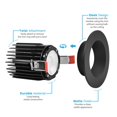 thumbnail image 6 of Luxrite 3 Inch LED Recessed Lights with J-Box, CRI 90, 5CCT 2700K-5000K, 1000LM, 15W, Dimmable, Wet Rated, Black, 6 of 7