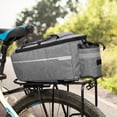 thumbnail image 2 of Graflsoa Insulated Water-Resistant Bicycle Trunk Bag with Reflective Elements, Grey, Large Capacity for Long-Distance Rides, 2 of 7