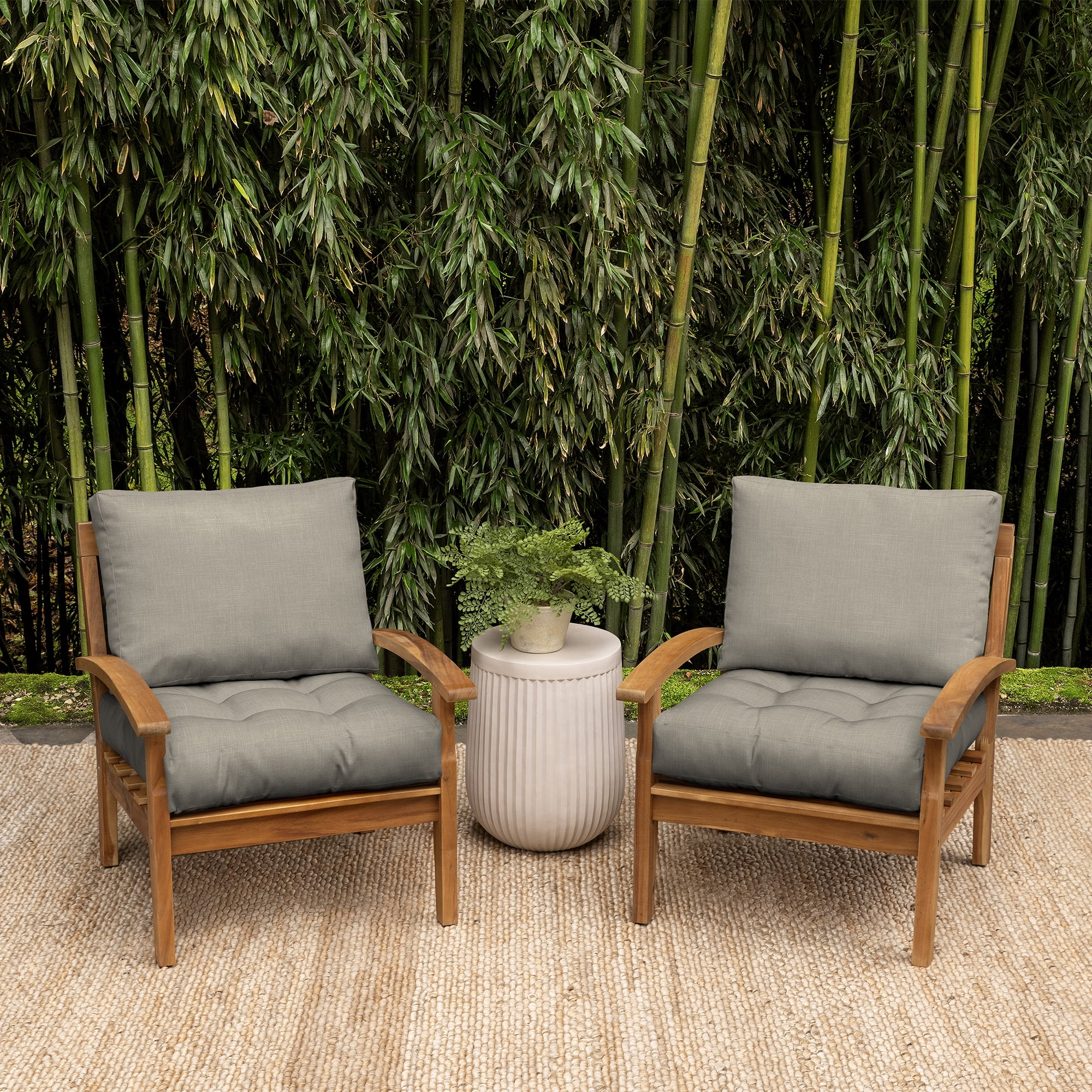 ARDEN earthFIBER Tufted Blowfill Deep Seat Set, 24 x 24, Rain-Proof, Fade Resistant, Deep Seat Bottom and Back Cushion for Chair, Sofa, and Couch