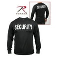 thumbnail image 2 of Rothco T-Shirt de Sécurité à Manches Longues 2 Faces - Noir, Grand, 2 of 2