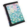 thumbnail image 2 of POLERO Mermaid Scale with Pearl Print Trifold Card Wallet for School, Polyester Toddlers Wallets with Foldable Easy to Clean Children's Wallet, 2 of 6