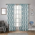 thumbnail image 2 of Exclusive Home Curtains 2 Pack Nagano Medallion Belgian Linen Rod Pocket Curtain Panels, 2 of 5