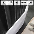 thumbnail image 3 of Cortina De Baño Antimoho SCHIB Cortina De Baño impermeable 180 × 180 Cm negro, 3 of 3