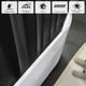 thumbnail image 3 of Cortina De Baño Antimoho SCHIB Cortina De Baño impermeable 180 × 180 Cm negro, 3 of 3