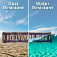 thumbnail image 4 of HOLLYWOOD BLVD Vintage Style Rustic Street Sign – California Boulevard CA Tinsel Town Retro Decorative Wall Sign for Home, Bar, Garage, or Outdoor Use | 4" X 18" Plastic Road Sign, 4 of 5
