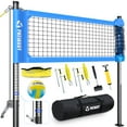 thumbnail image 5 of Patiassy Portable Professional Outdoor Volleyball Net Set for Backyard Beach with Adjustable Height Aluminum Poles, Winch System, Volleyball with Pump, 5 of 8