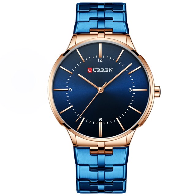 Mirar CURREN 8321 Reloj de Cuarzo para Hombre Caballeros Marca de Acero Inoxidable Diario Impermeable, Redondo, Esfera Reloj de Negocios de Moda CURREN Mirar