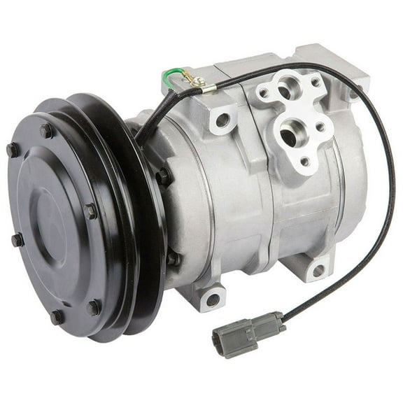 AC Compressor & A/C Clutch For John Deere & Komatsu Replaces SE502087 4436025 20Y9796120 20Y9796121 10S15C 24v - BuyAutoParts