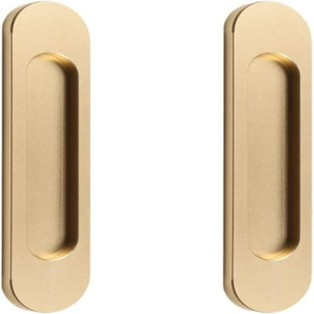 

Door Pull Handle Self-Stick Oval Sliding Door Pulls(2pcs gold)