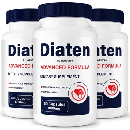 (3 Pack) Diaten – Original Formula with a Clean Blend to Support Healthy Circulation, Natural Energy & Balanced Levels | Just 2 Easy-to-Swallow Pills Daily (180 Capsules)