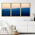 thumbnail image 2 of IDEA4WALL Framed Canvas Wall Art Yellow Orange Sky with Blue Green Mountains Landscape Wilderness Photography Minimalism Modern Scenic Colorful for Living Room, Bedroom, Office, 2 of 5