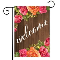 Briarwood Lane Welcome Floral Farmhouse Spring Garden Flag