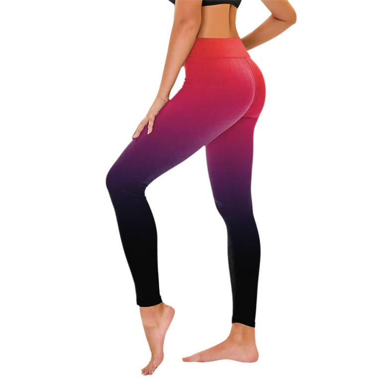 PEASKJP Womens Casual Yoga Pants Yoga Pants for Women - Soft High Waist  Bootcut Leggings Tall & Long Pants for Women (Hot Pink,XXL)