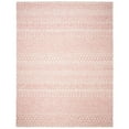 thumbnail image 2 of SAFAVIEH Micro-Loop Daithi Geometric Aztec Wool Area Rug, Pink/Ivory, 9' x 12', 2 of 8