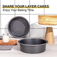 thumbnail image 3 of Ensemble de 2 Moules à Gâteau Ronds pour la Cuisson 8 Pouces et Moule à Gâteau Nourriture Angel 10 Pouces, 3 of 5