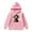 Pink, variant on Girls Cute Cow Print Hoodie Soft Comfortable Breathable Pullover Sweatshirt for Kids