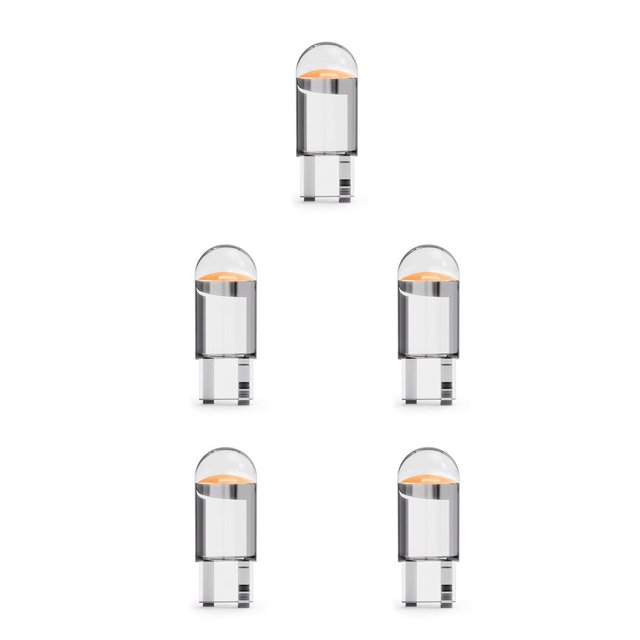 Riwesomey 10 piezas de luces LED para coche, Mini bombillas interiores, lámparas universales, piezas de repuesto para iluminación de automóviles, luz luz rosa 12V 5piezas Riwesomey CBP227837